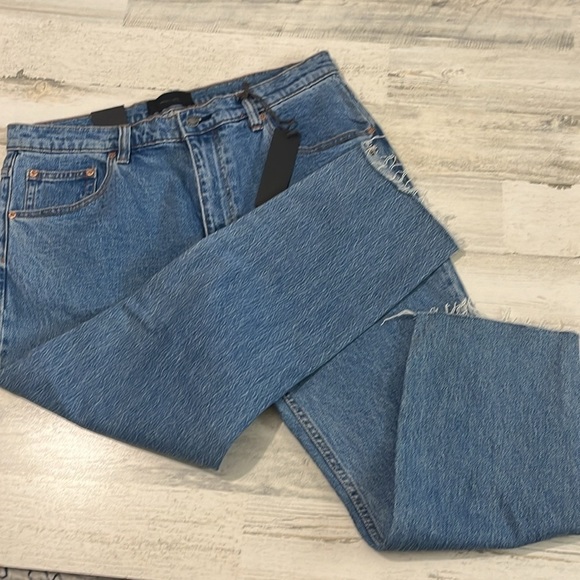 Rollas Relaxo Chop Mid Stone Jeans Size 34 NWT - Picture 3 of 10